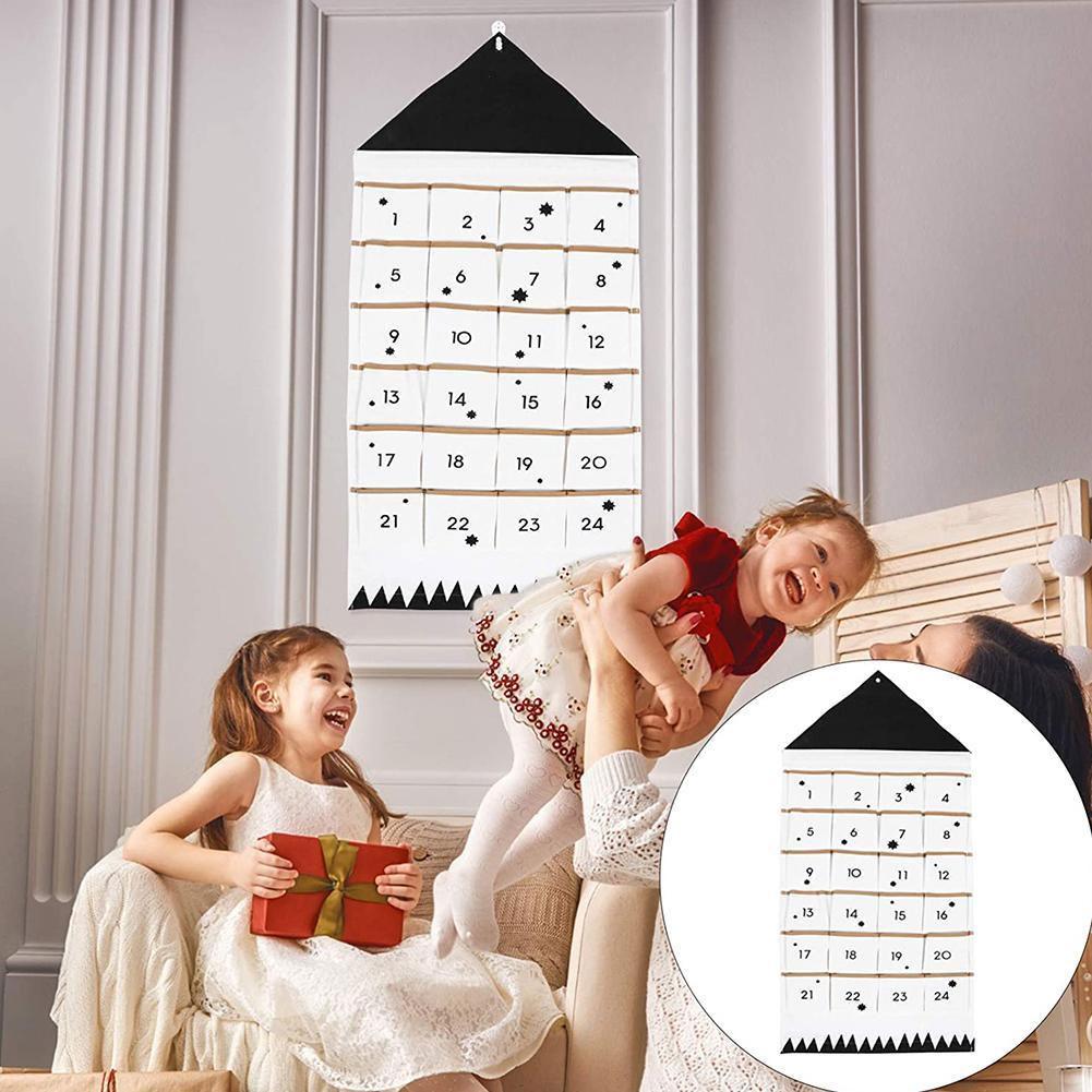 thumbnail image 2 of SGACAI Bolsa de almacenamiento de pared multifuncional Calendario de adviento navideño para colgar en la pared Ba NUEVO, 2 of 7