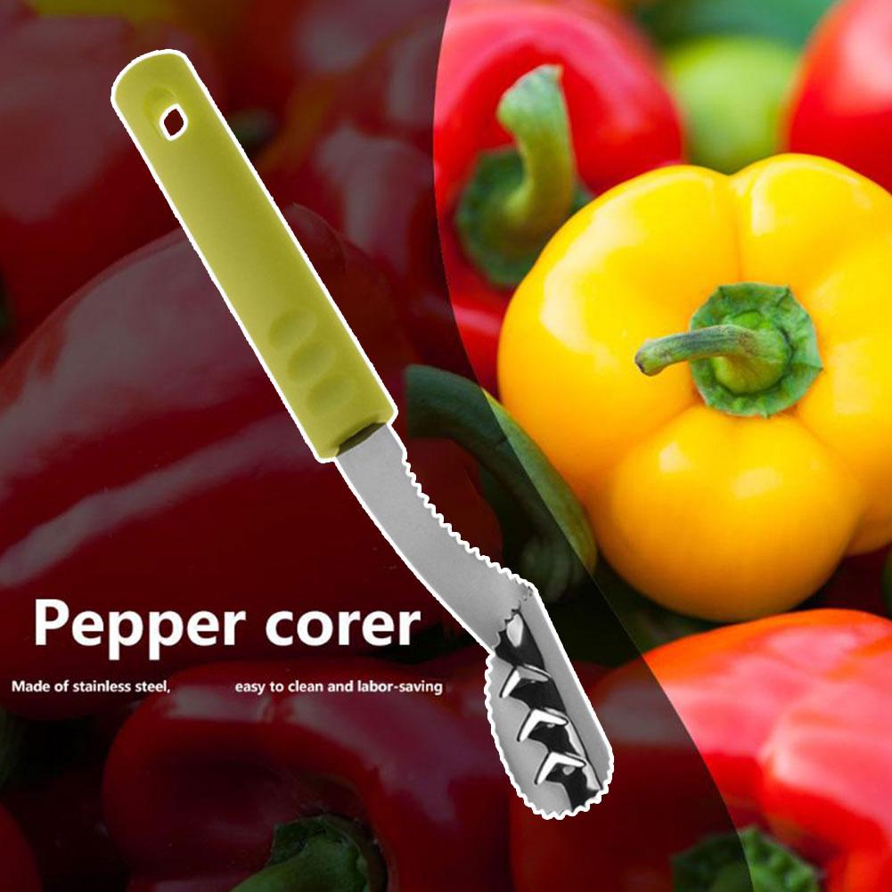 thumbnail image 3 of Ruifaya 2 en 1 removedor de semillas de pimiento, herramienta removedora de semillas de pimiento mejorada 2024, herramienta removedora de pimiento morrón con descorazonador de frutas, 3 of 7