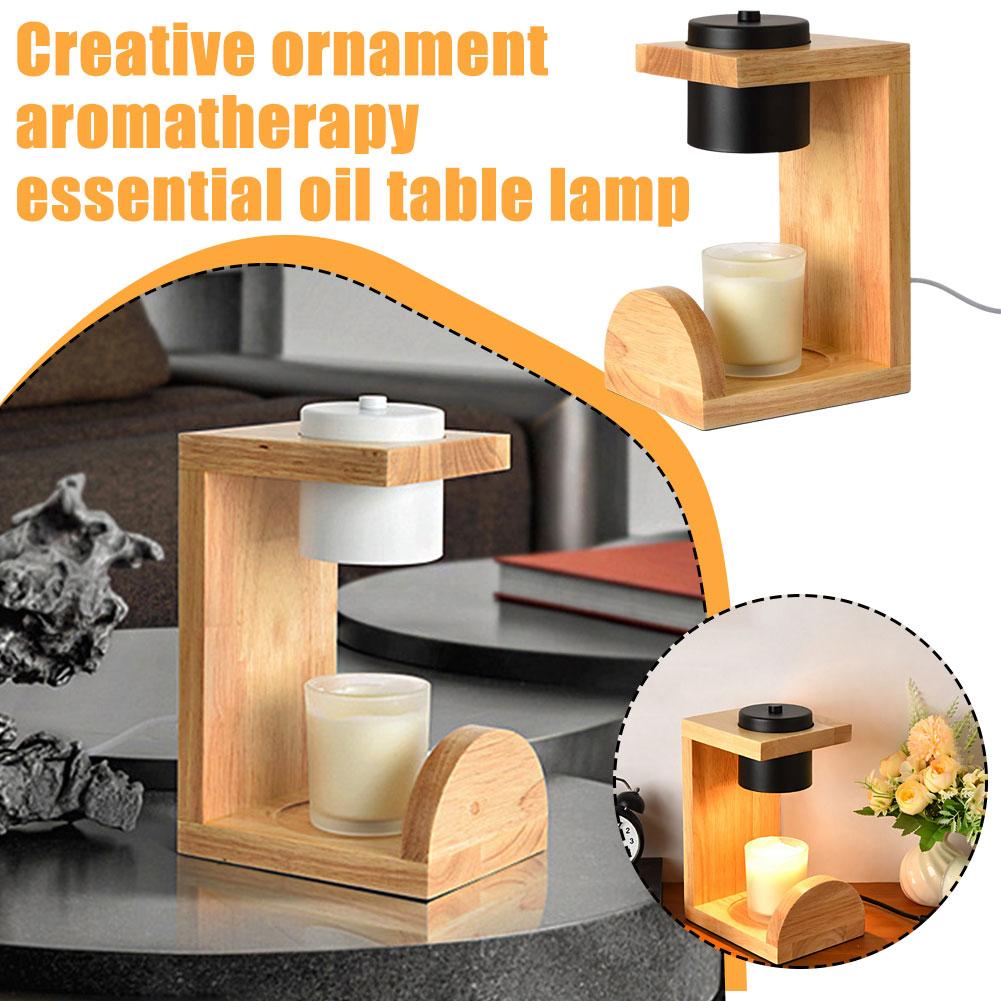thumbnail image 2 of Ruifaya Lámpara de vela japonesa caliente, lámpara de vela de aromaterapia para mesita de noche de dormitorio, lámpara de mesa N, 2 of 7