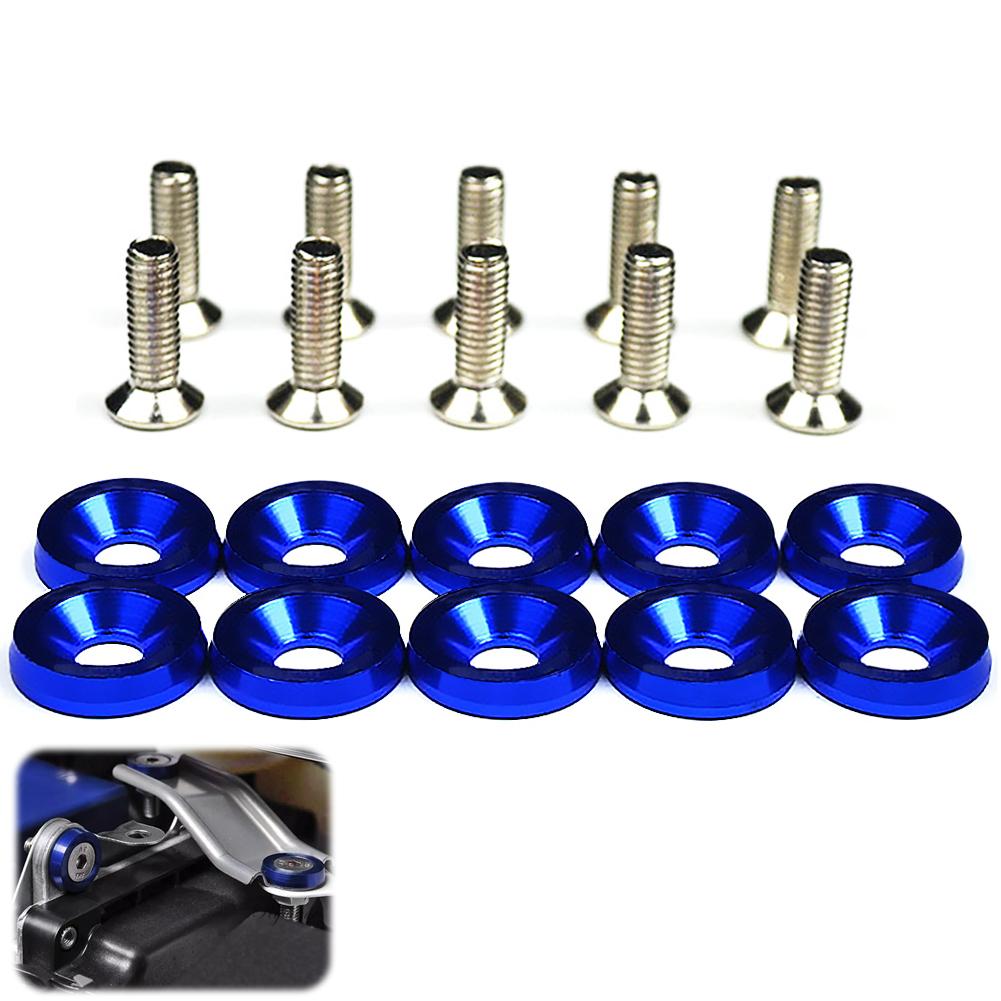 thumbnail image 4 of SGACAI ☆10 piezas M6 JDM Tornillos de motor para parachoques de coche, tornillos de placa hexagonal modificados, 4 of 7