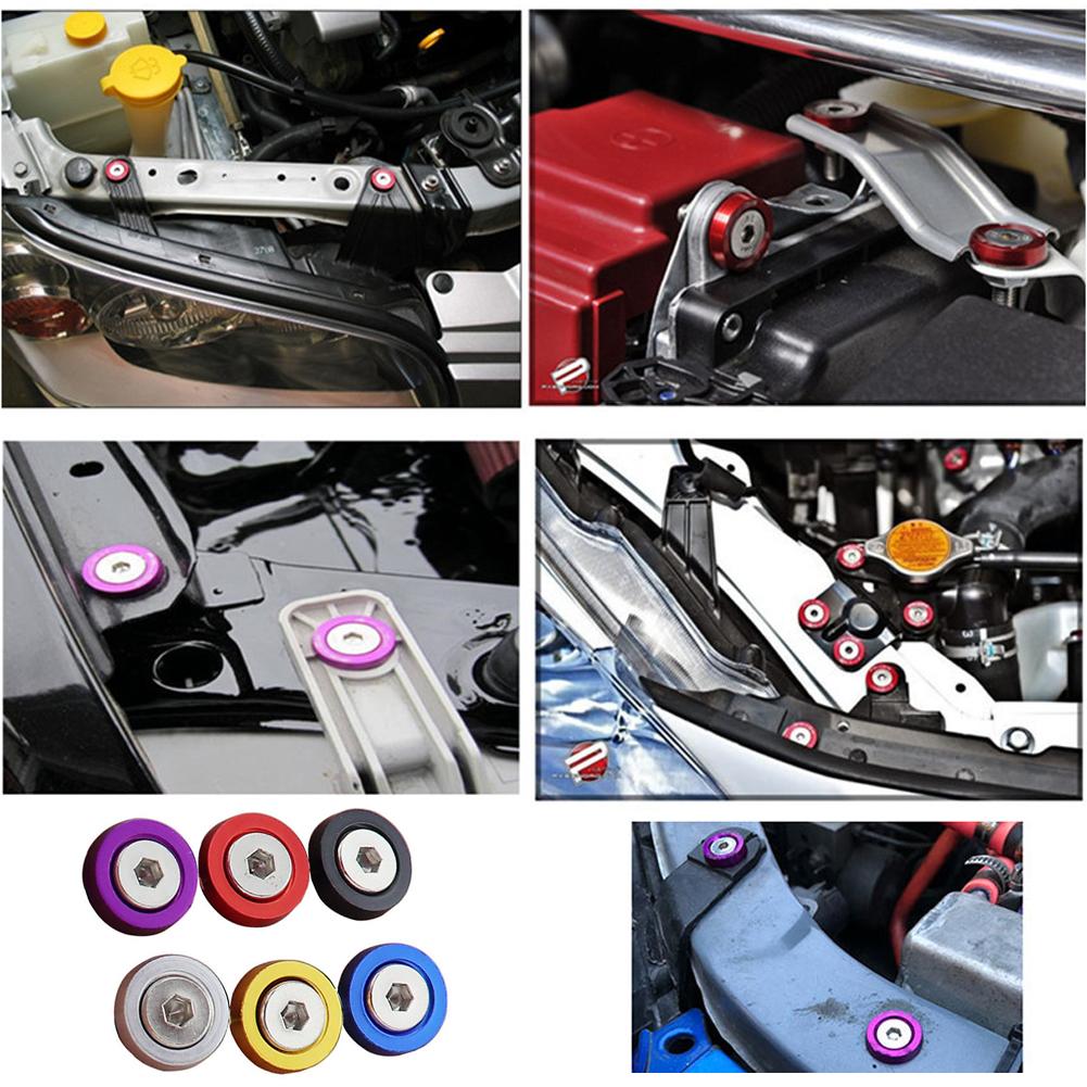 thumbnail image 3 of SGACAI ☆10 piezas M6 JDM Tornillos de motor para parachoques de coche, tornillos de placa hexagonal modificados, 3 of 7