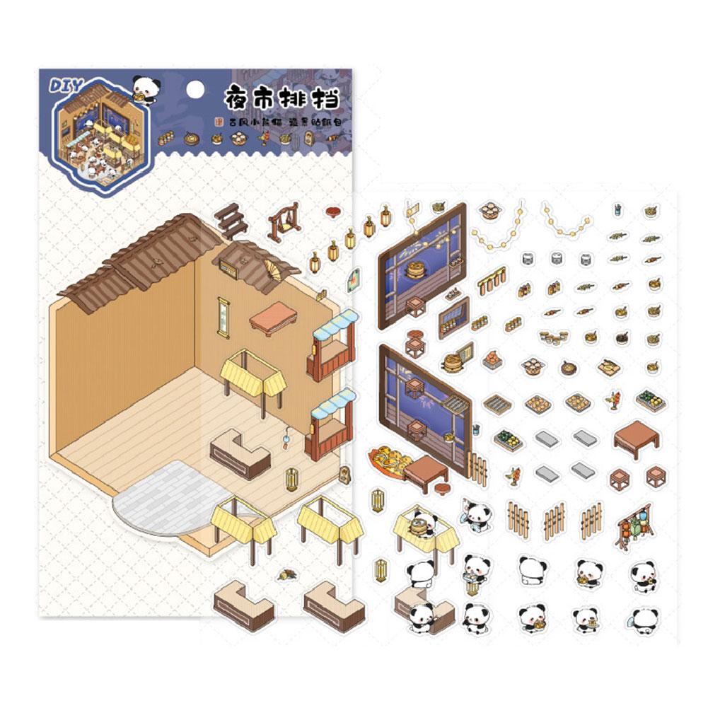 thumbnail image 5 of Wartleves Pegatinas para casas Escenas creativas en miniatura Visual 3D W1B7 Tridimensional, 5 of 7