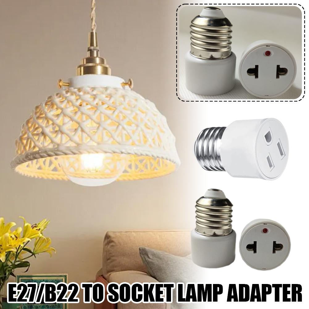 thumbnail image 2 of SGACAI Adaptador de enchufe de luz a enchufe Adaptador de enchufe de luz de 3 clavijas E26/E27, 2 of 7