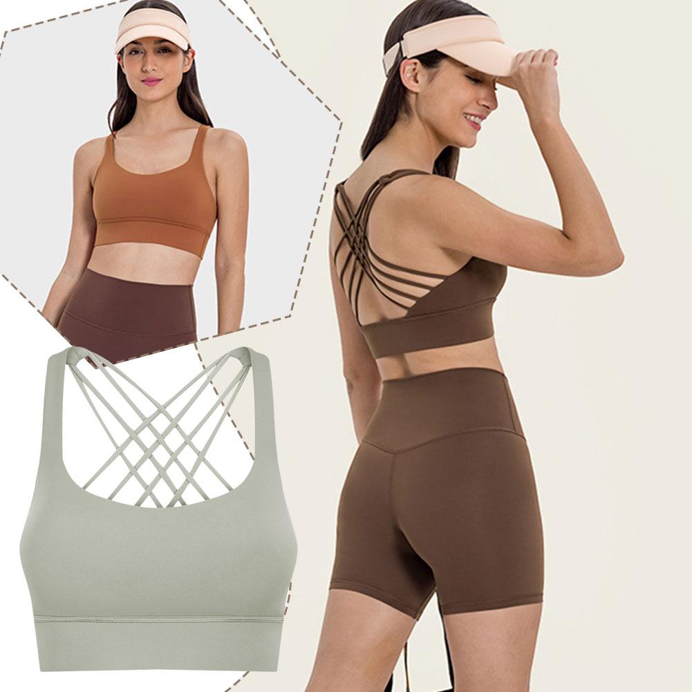 thumbnail image 3 of Ruifaya Sujetador deportivo Hot Fitness de alta resistencia con espalda cruzada a prueba de golpes para yoga y correr Nuevo, 3 of 7
