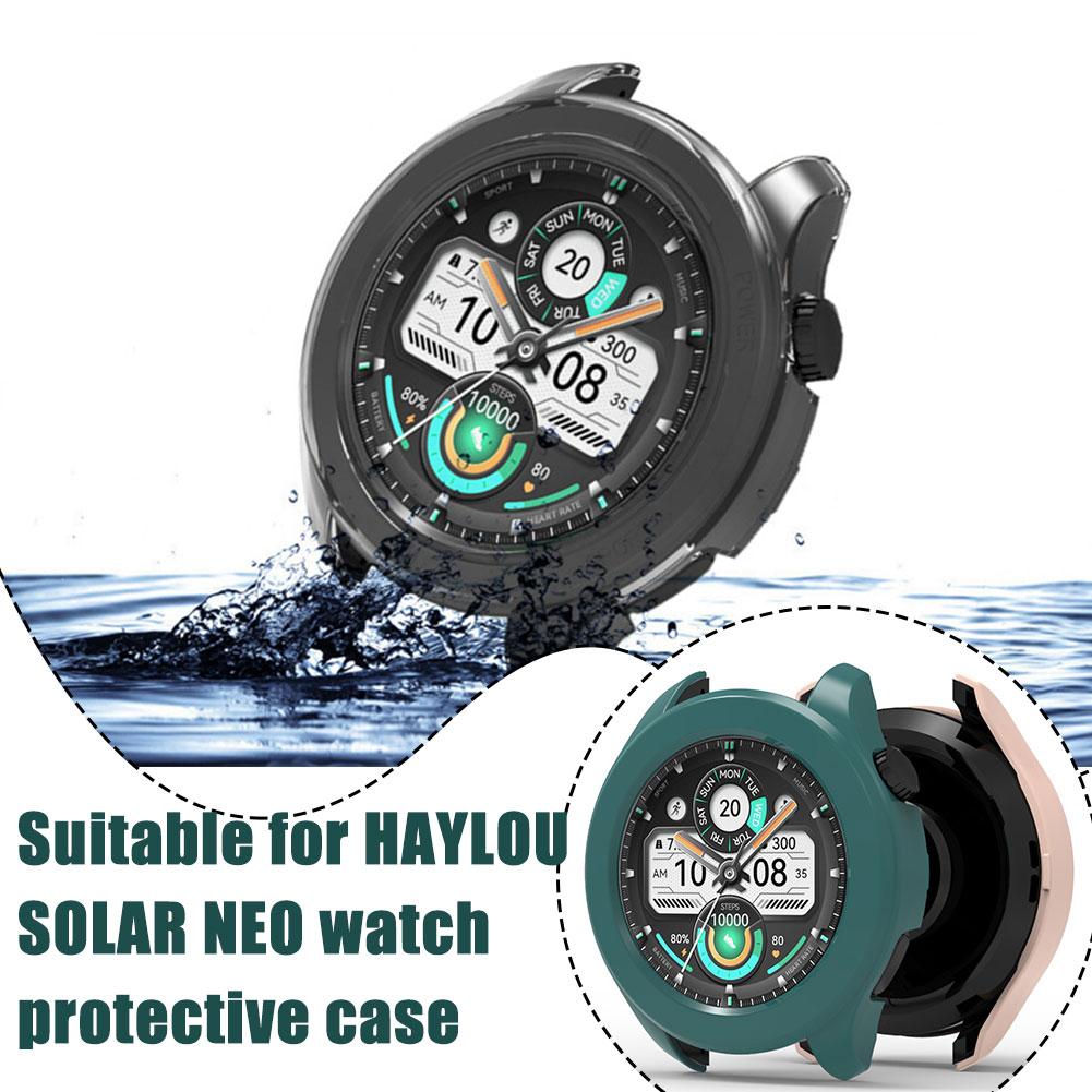thumbnail image 2 of Ruifaya Adecuado para la funda protectora del reloj HAYLOU SOLAR NEO con película de vidrio integradaÐσ, 2 of 7