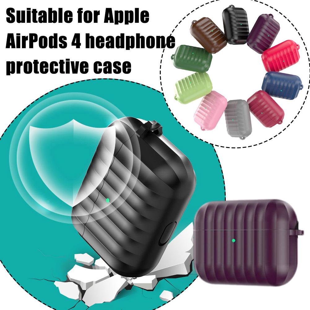 thumbnail image 2 of Wartleves 2024 Nueva funda a prueba de golpes y caídas para AirPods 4 P2T1, 2 of 7