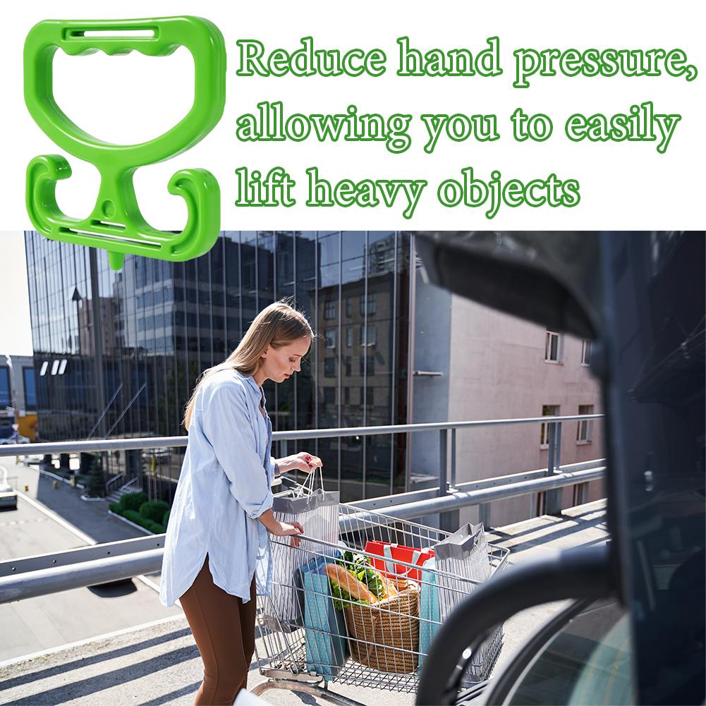 thumbnail image 2 of SGACAI Porta bolsas de supermercado, porta bolsas de compras, asa para cada asa, ahorra mano de obra, soporte para bolsas de plástico, mochila multifuncional, asa antipellizco para bolsas de compra, 2 of 7
