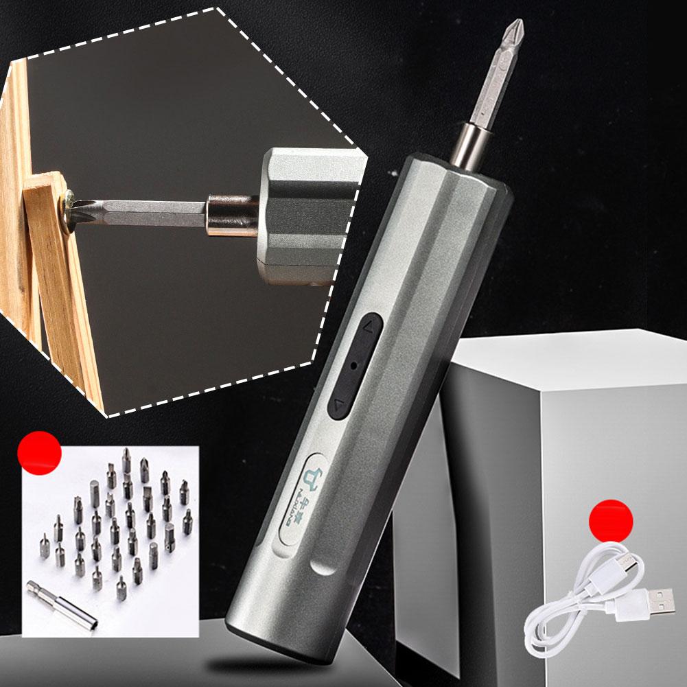 thumbnail image 2 of Wartleves Destornillador eléctrico portátil inalámbrico Mini taladro Broca magnética Reparación del hogar, 2 of 7