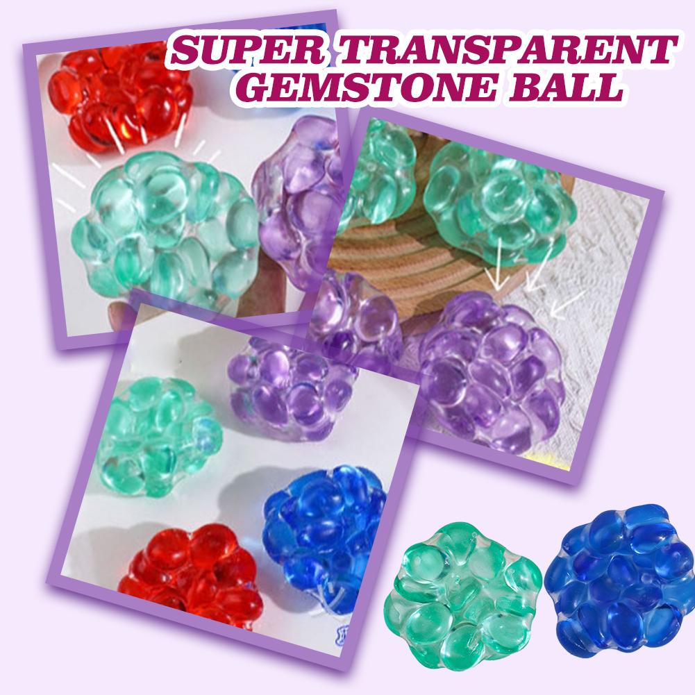 thumbnail image 4 of Wartleves Bolas de perlas de colores, juguete curativo para apretar, descompresión y estrés con rebote lento, 4 of 7