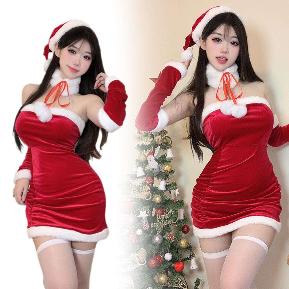 thumbnail image 3 of SGACAI Conejita sexy de Navidad, diosa de Año Nuevo, bata de batalla, escenarioθÆ, 3 of 7