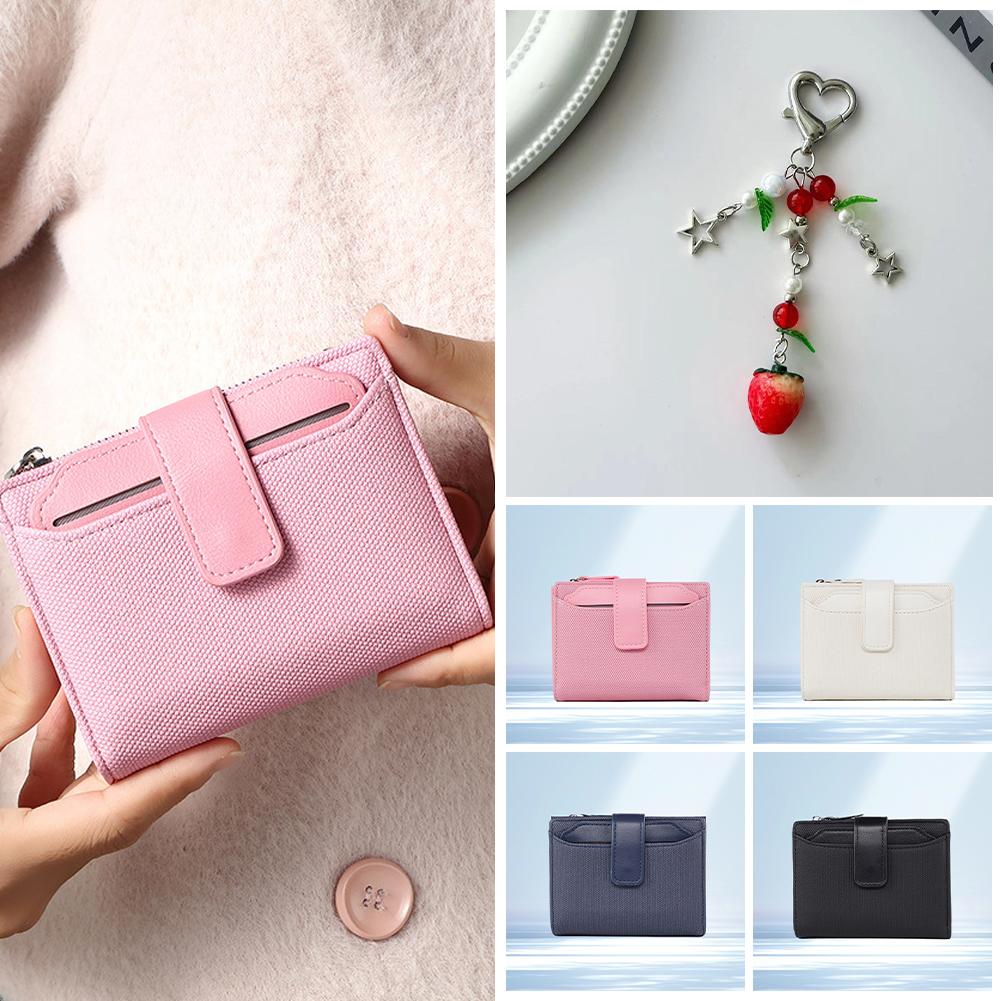 thumbnail image 2 of SGACAI Cartera corta para mujer Cartera sencilla y elegante de color liso♯, 2 of 7