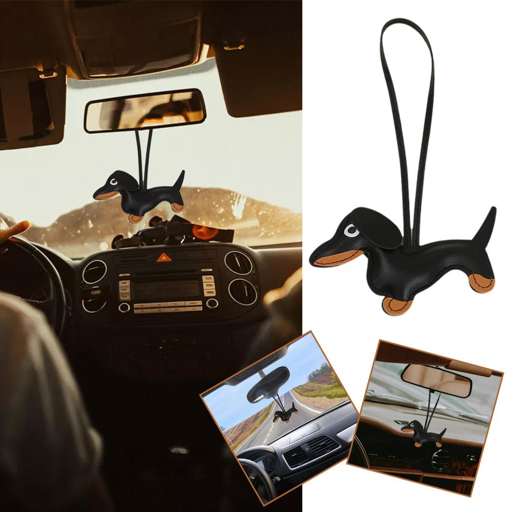 thumbnail image 2 of Ruifaya Abalorio para bolso con forma de perro salchicha para llavero, bolso, mochila, llaves del coche, nuevo, 2 of 7