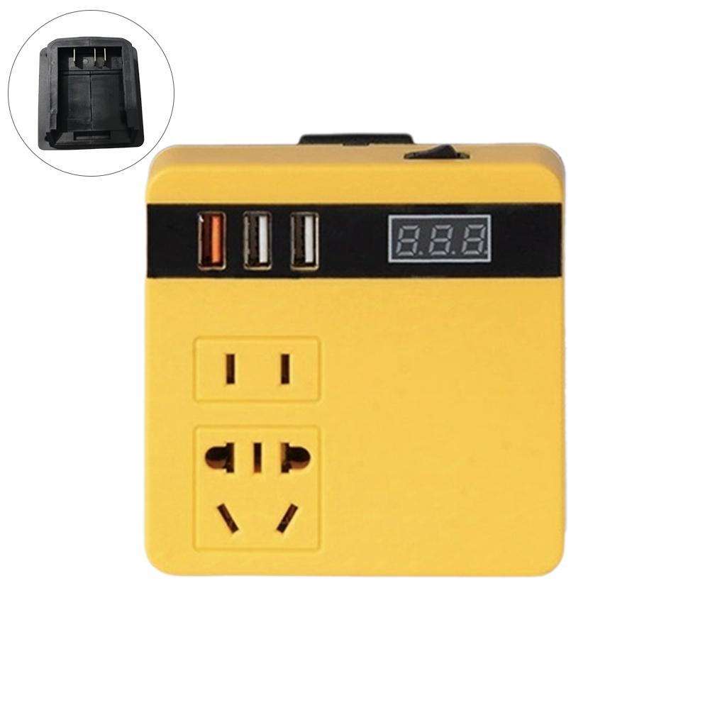 thumbnail image 5 of Wartleves Inversor de corriente portátil de 120 W, 18 V a 220 V para Milwaukee 48-11-1815.//, 5 of 7