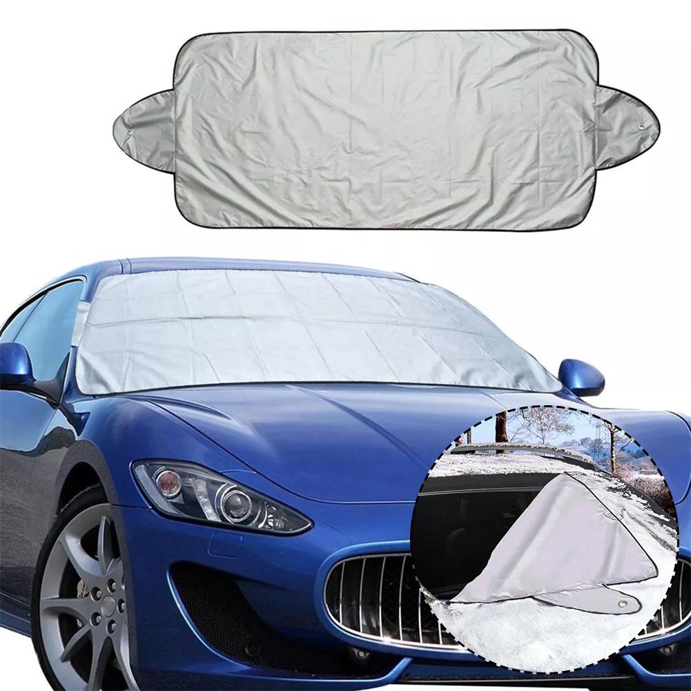 thumbnail image 2 of Wartleves Funda protectora de nieve para parabrisas de coche, película de aluminio, protector solar contra el hielo y las heladas, 2 of 7