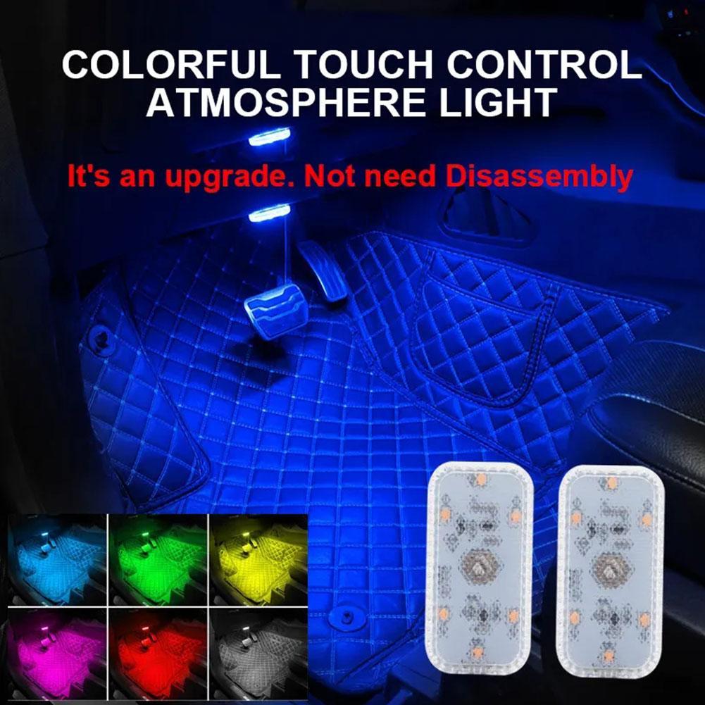thumbnail image 2 of Ruifaya Luz LED inalámbrica magnética para coche, luz de lectura para interior de cúpula con mapa USB, 2 of 7
