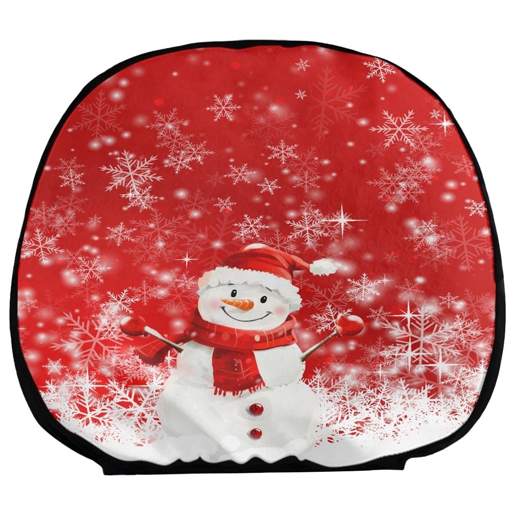thumbnail image 5 of Wartleves Funda para reposacabezas de asiento de coche, protector para reposacabezas, color rojo, Navidad, Z4B3, Y1F6, decoración L, 5 of 7