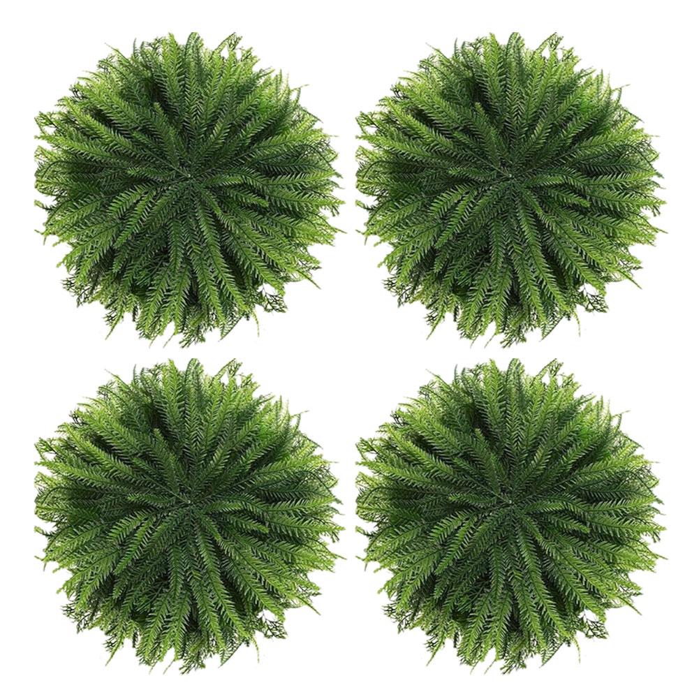 thumbnail image 4 of SGACAI Manteles individuales navideños de 15 pulgadas, manteles individuales redondos grandes con ramas de pino artificiales, 4 of 7