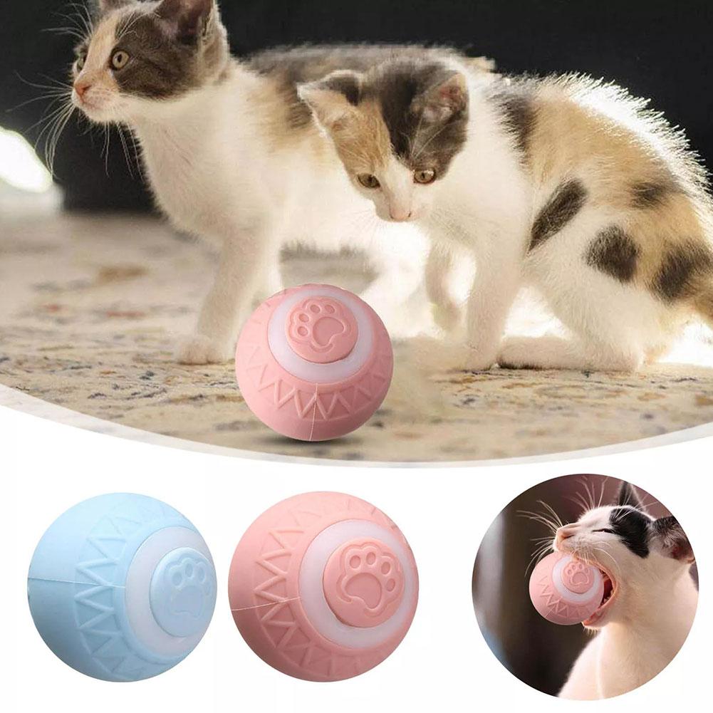 thumbnail image 2 of Ruifaya Juguete para gatos: juguetes de entrenamiento para perros y gatos, pelota para jugar, pelota inteligente para mascotas Y9B6 V Ball Rolling, 2 of 7