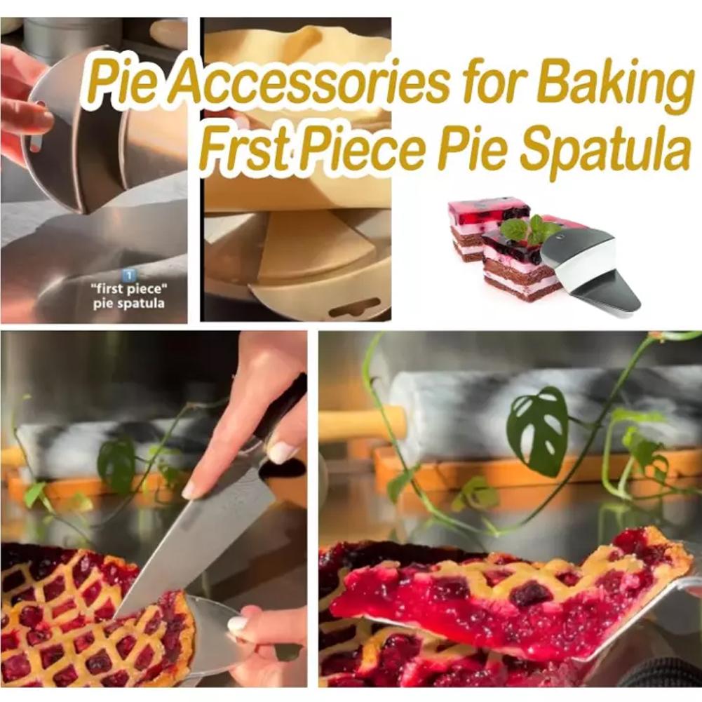 thumbnail image 4 of Wartleves Espátula para tarta de primera pieza, espátula para tarta de primera rebanada, pala cortadora de tarta de acero inoxidable, herramientas y aparatos para hacer tartas, servidor para tarta de, 4 of 7