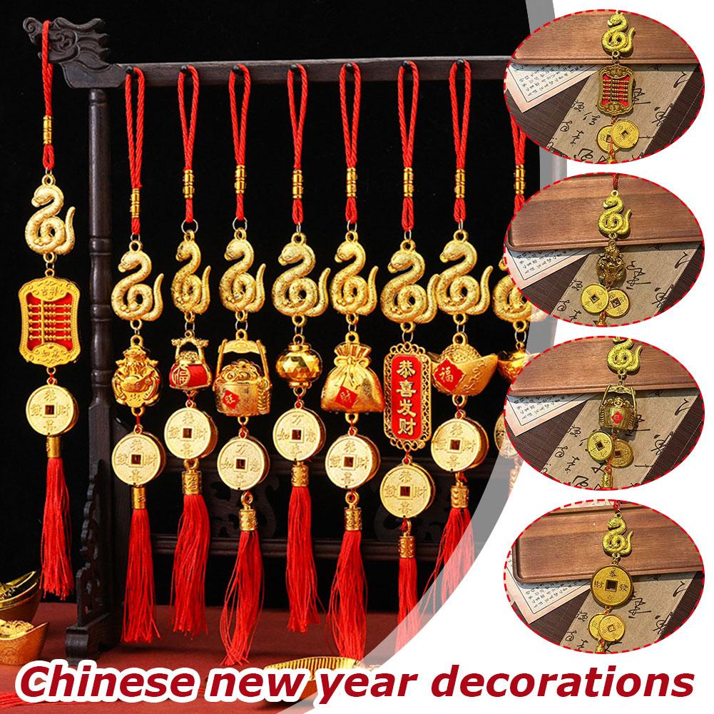 thumbnail image 3 of SGACAI HFINGAQEX Decoraciones colgantes de Año Nuevo chino, colgante de serpiente del año 2025, decoración de la suerte, decoración del año Feng para New Shui Ho, 3 of 7