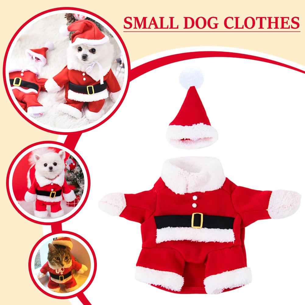 thumbnail image 3 of Ruifaya Traje de Papá Noel, abrigo para perro, ropa de invierno, lindo disfraz de cachorro para Navidad♯, 3 of 7