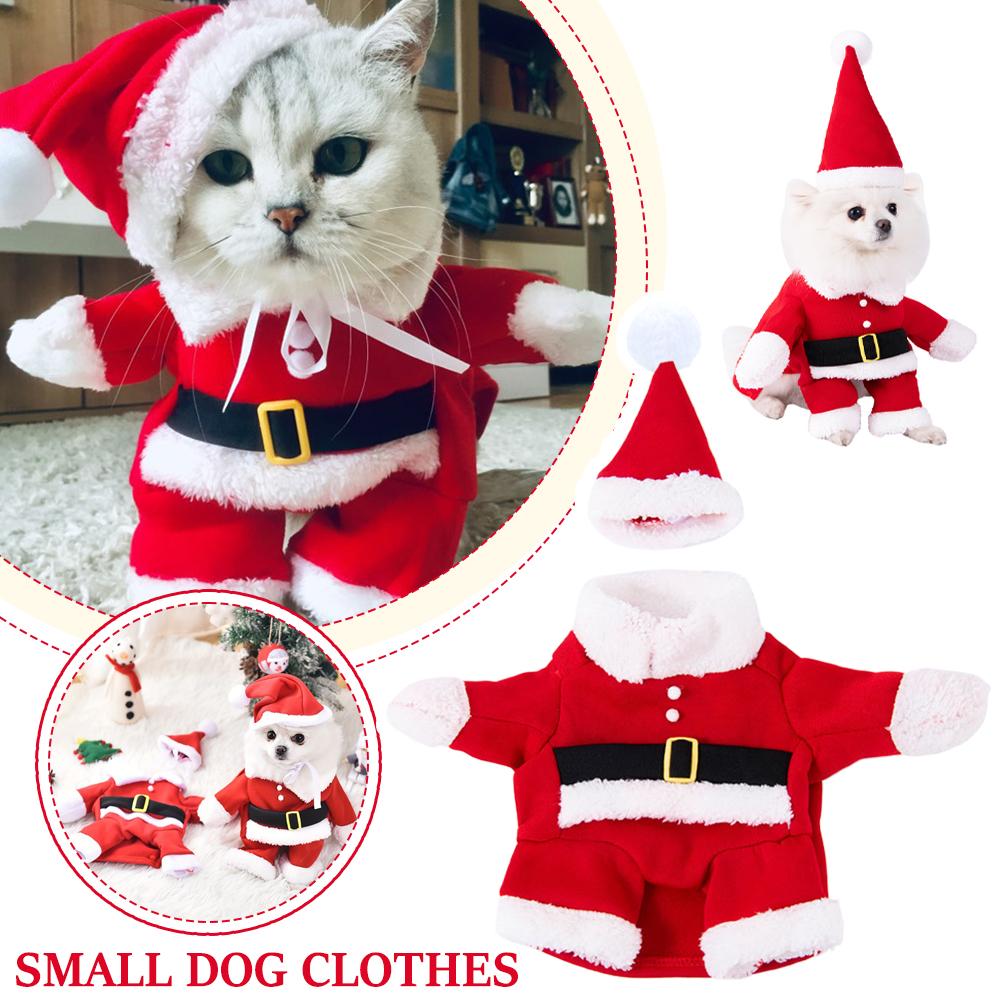 thumbnail image 2 of Ruifaya Traje de Papá Noel, abrigo para perro, ropa de invierno, lindo disfraz de cachorro para Navidad♯, 2 of 7