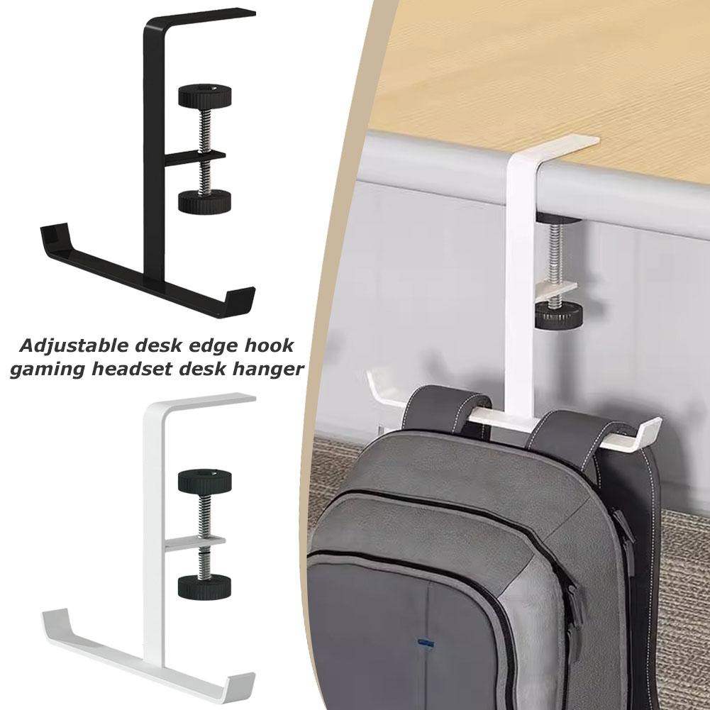thumbnail image 3 of Wartleves Gancho de mesa ajustable para auriculares de juego, soporte para auriculares, 3 of 7