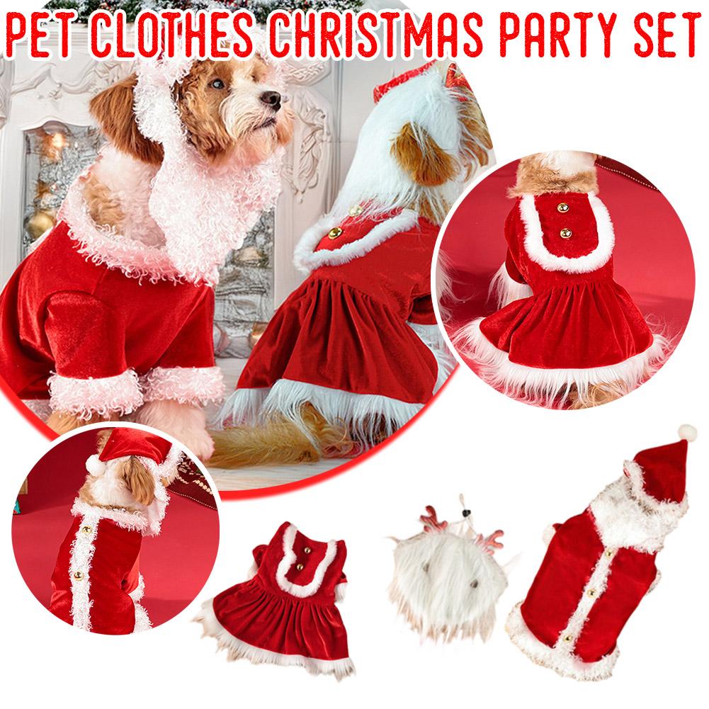 thumbnail image 3 of Ruifaya Ropa navideña para mascotas Trajes de fiesta Trajes festivos ◇] `в, 3 of 7
