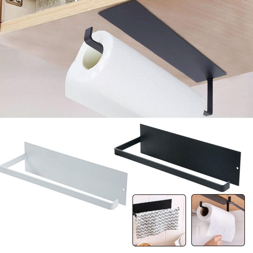 thumbnail image 3 of Ruifaya Portarrollos de papel higiénico de pared, Portarrollos de papel higiénico moderno, Portarrollos de papel higiénico negro/blanco, Portarrollos de papel higiénico negro mate, Portarrollos de p, 3 of 7