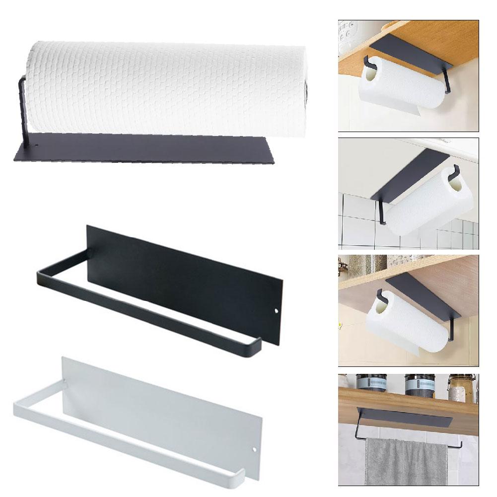 thumbnail image 2 of Ruifaya Portarrollos de papel higiénico de pared, Portarrollos de papel higiénico moderno, Portarrollos de papel higiénico negro/blanco, Portarrollos de papel higiénico negro mate, Portarrollos de p, 2 of 7