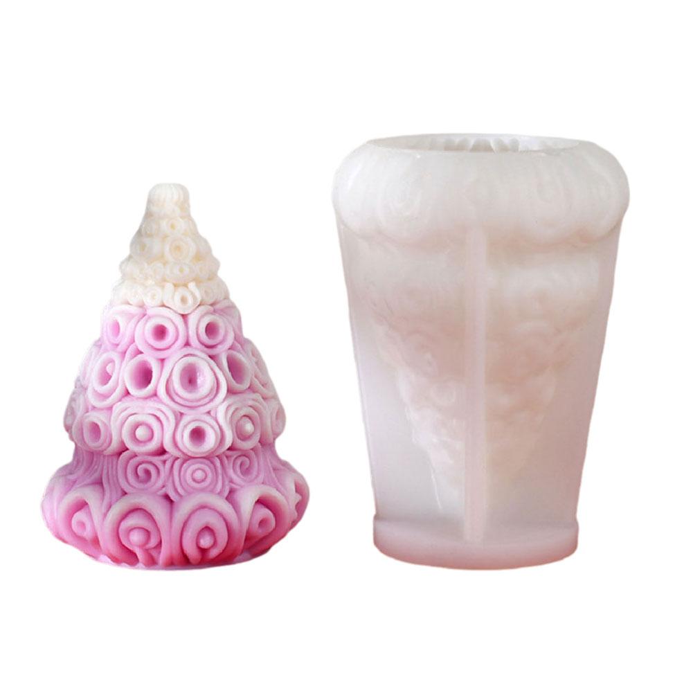 thumbnail image 4 of SGACAI Molde de silicona para velas de aromaterapia con forma de árbol de Navidad, molde para manualidades de yeso (ш жκ, 4 of 7