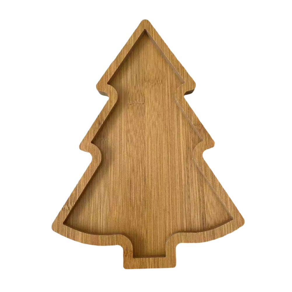 thumbnail image 5 of SGACAI Bandeja de madera para árbol de Navidad con forma de Papá Noel, plato para sushi D1P2, plato para dulces 9CP1, 5 of 7