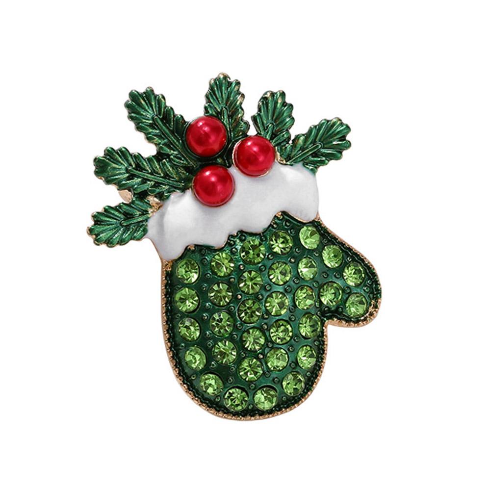 thumbnail image 3 of Wartleves Nuevo y bonito broche de árbol de Navidad con cristales de estrás transparentes✨i, 3 of 7