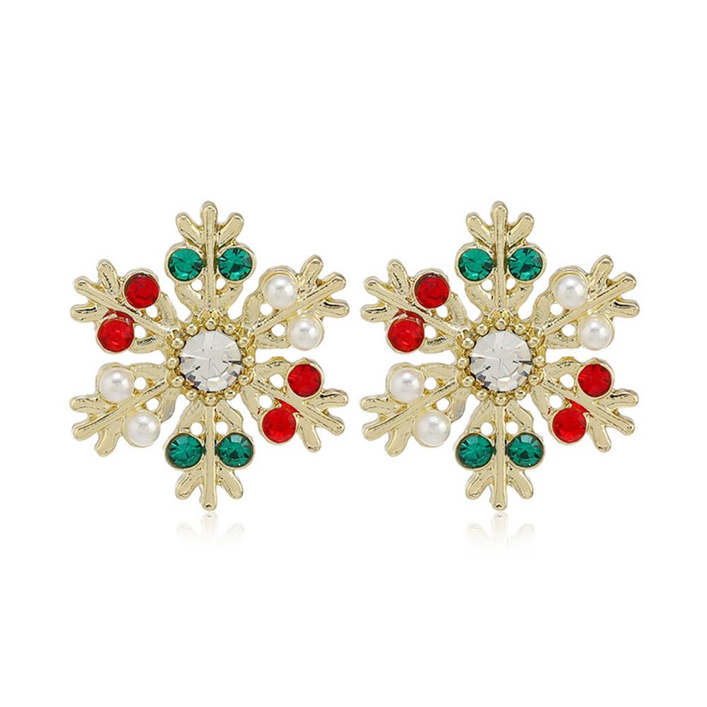 thumbnail image 4 of SGACAI Pendientes con forma de campana de árbol de Navidad, pendientes creativos para fiestas navideñas, 4 of 7