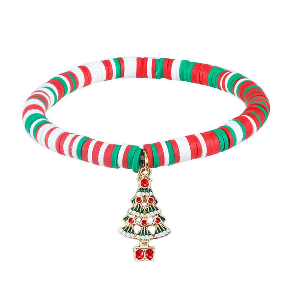 thumbnail image 3 of Wartleves Pulsera navideña de arcilla suave con tarjetas de deseos, calcetines de Papá Noel, colgantes para regalos;, 3 of 7