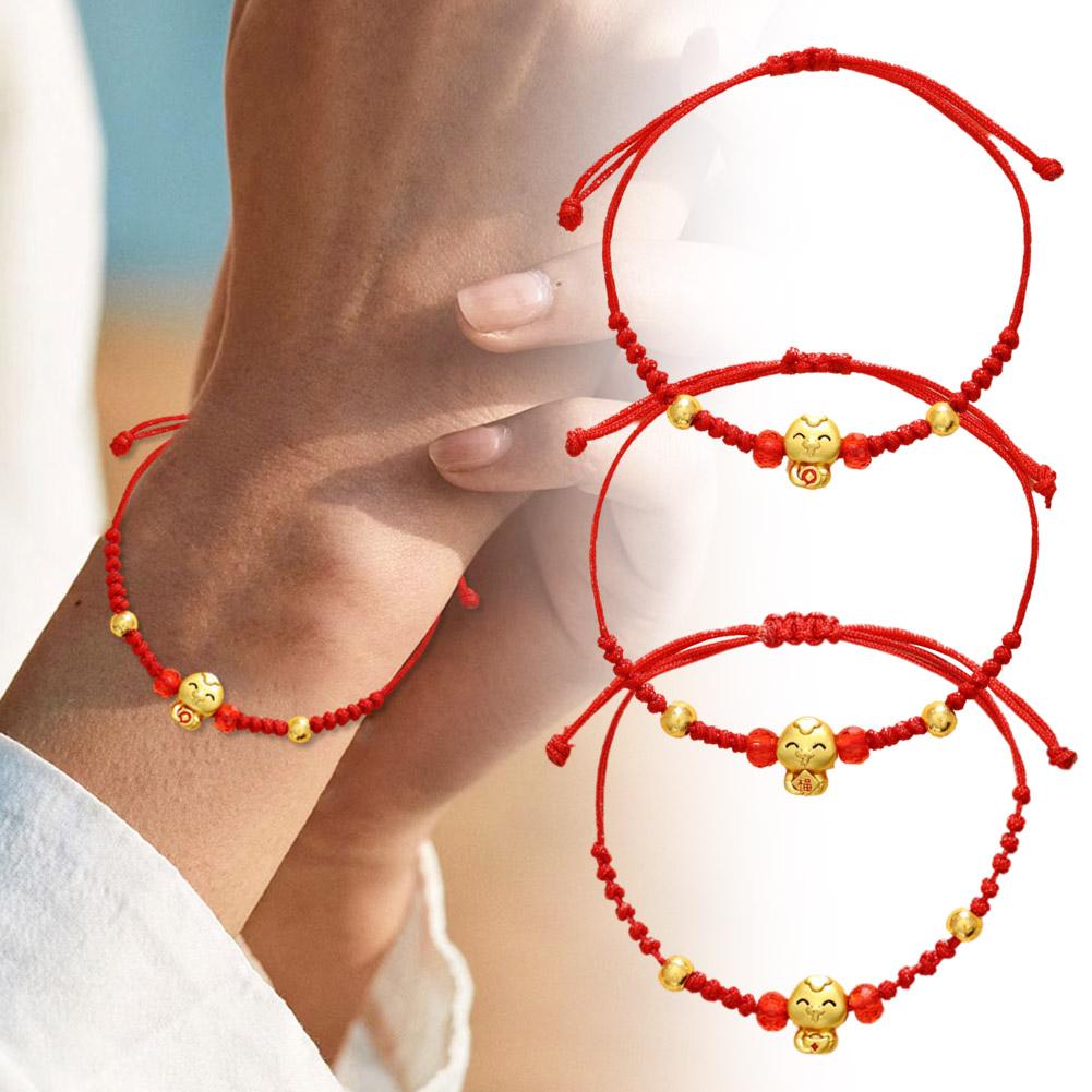thumbnail image 2 of Ruifaya Pulsera con colgante de serpiente linda de cuerda roja de la suerte para mujeres GX Chinese Sna Men B0 ¡CALIENTE!, 2 of 7