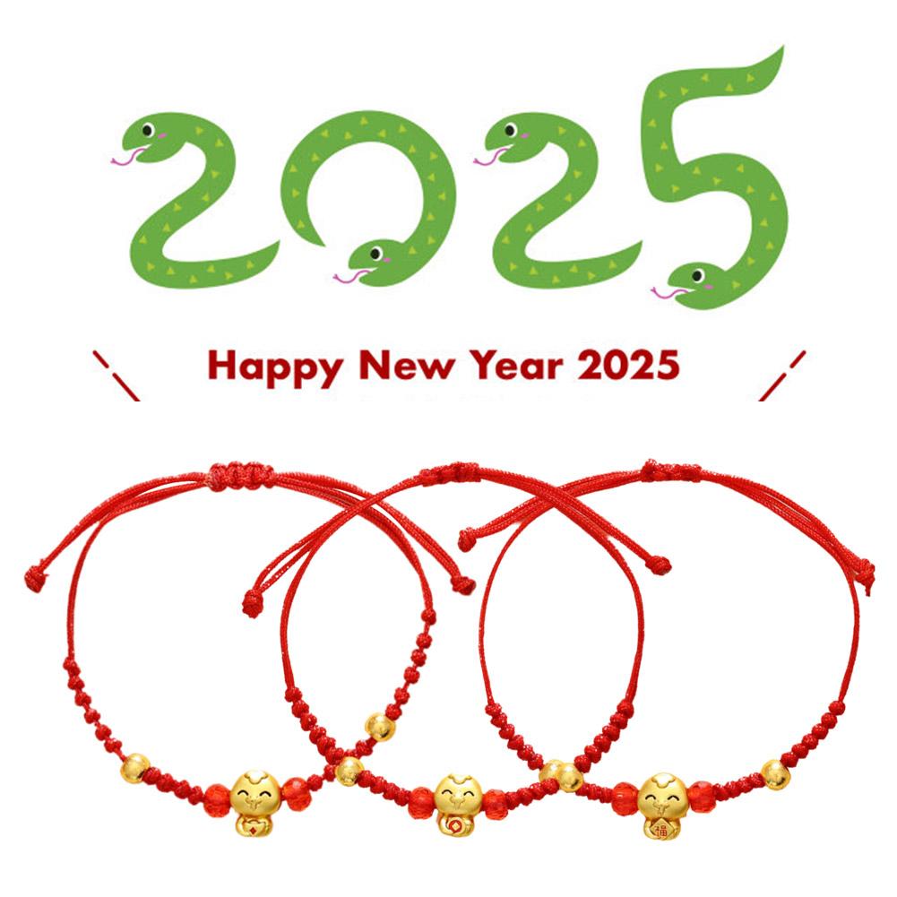 thumbnail image 3 of Ruifaya Pulsera con colgante de serpiente linda de cuerda roja de la suerte para mujeres GX Chinese Sna Men B0 ¡CALIENTE!, 3 of 7