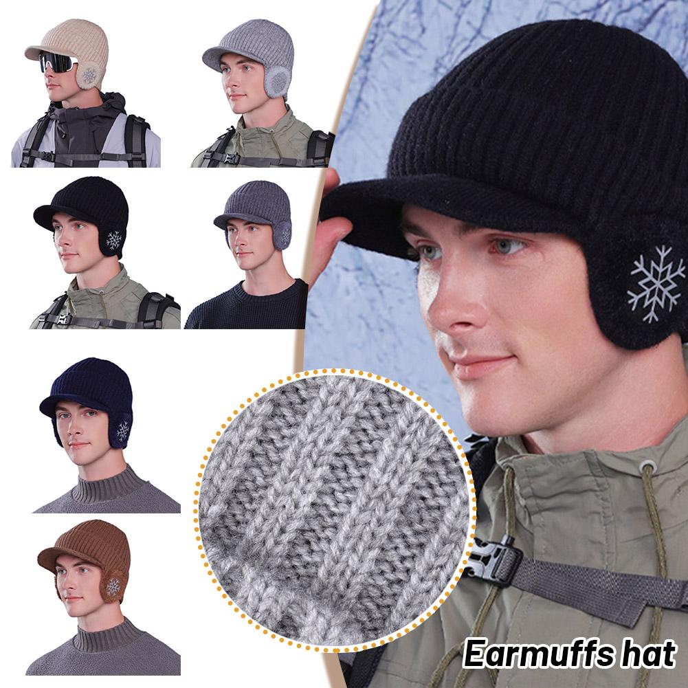 thumbnail image 3 of Ruifaya Gorro de invierno cálido de polar para ciclismo, esquí, protector de orejas, resistente al viento, M8A3 C3Y6 W6Z2 V, 3 of 7