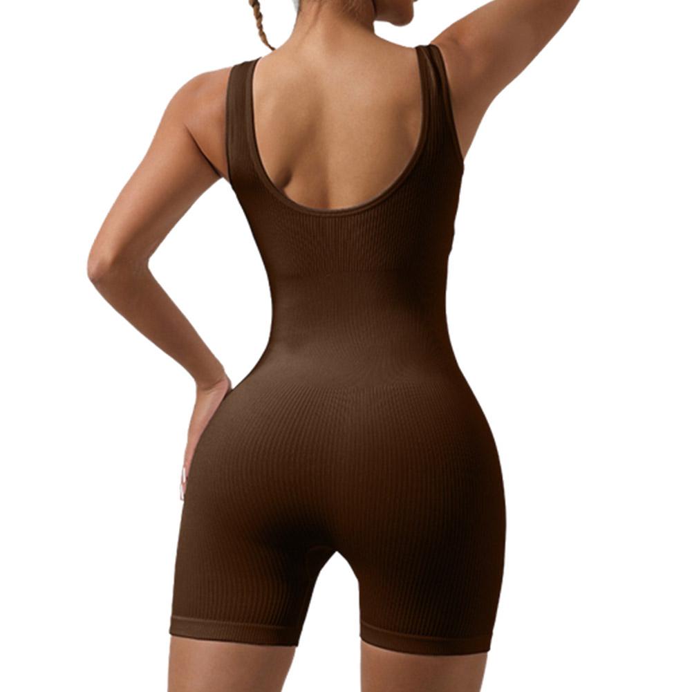 thumbnail image 4 of Ruifaya Body de mujer, pantalones cortos de una pieza con realce de cadera, ropa deportiva para yoga, moldeador de cuerpo aa, 4 of 7