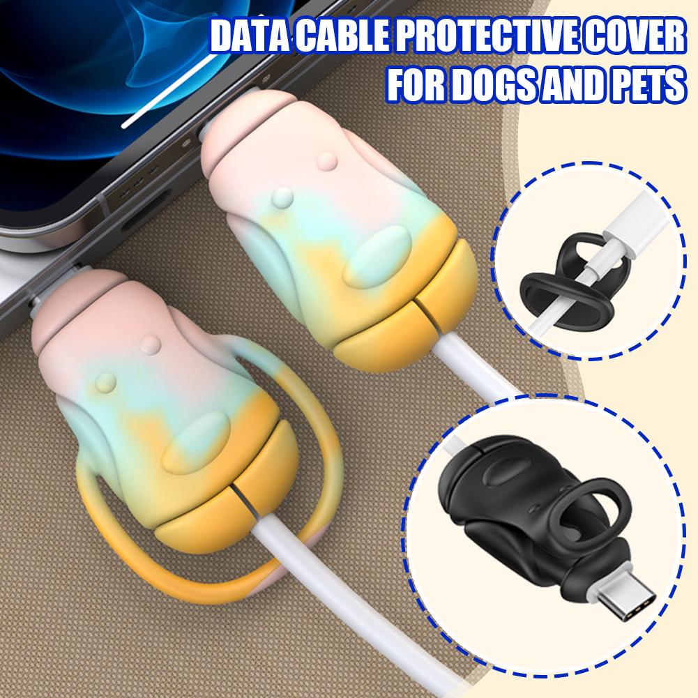 thumbnail image 3 of Ruifaya Funda protectora de silicona para cable de carga, funda protectora antirroturas, línea J9F6, 3 of 7