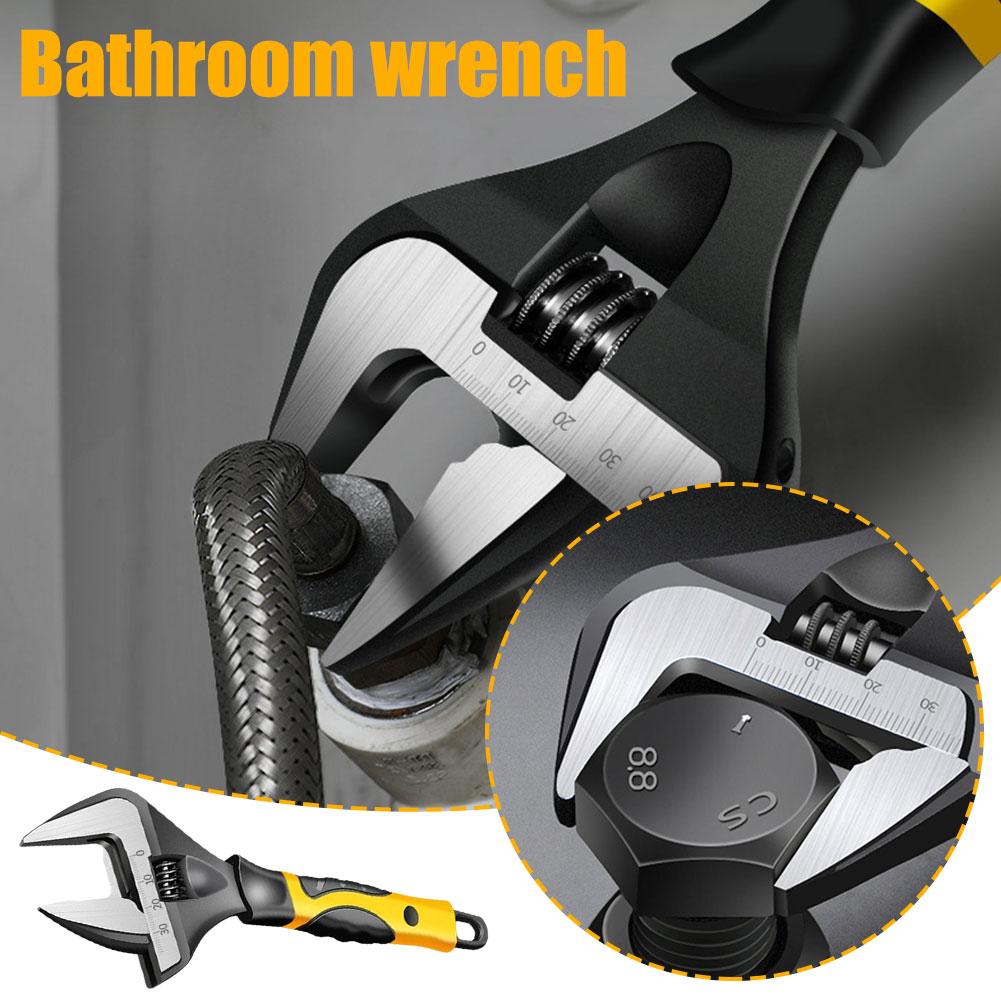 thumbnail image 2 of Wartleves Llave ajustable Llave de baño Herramienta de reparación para el hogar O6V8 H7T1 X3L5, 2 of 7