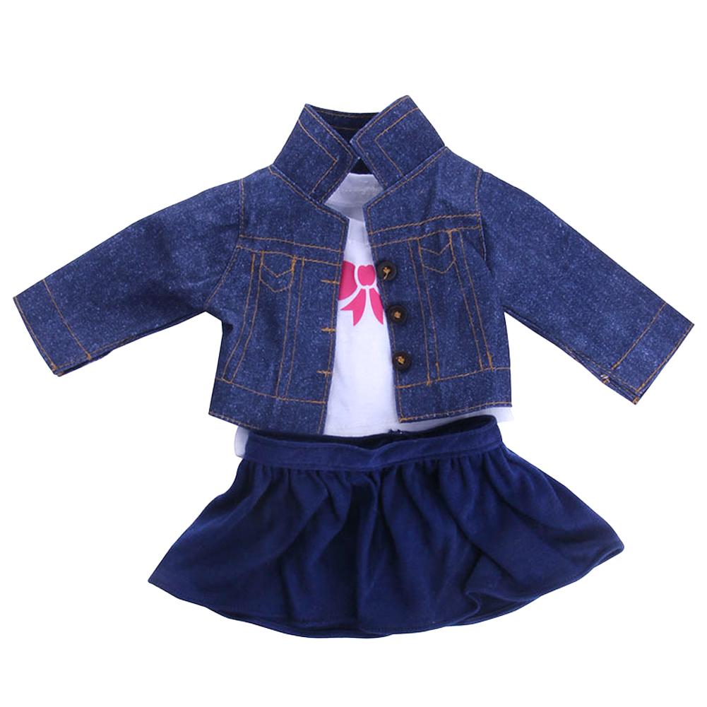 thumbnail image 5 of Ruifaya Conjunto de chaqueta de tela para muñecas de 18 pulgadas, ropa para muñecas, accesorios, juguetes para niñas, regalos, 5 of 7