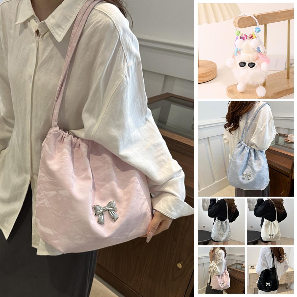 thumbnail image 3 of SGACAI Bolso tipo cubo con lazo, bolso de hombro de moda para mujerθÆ, 3 of 7