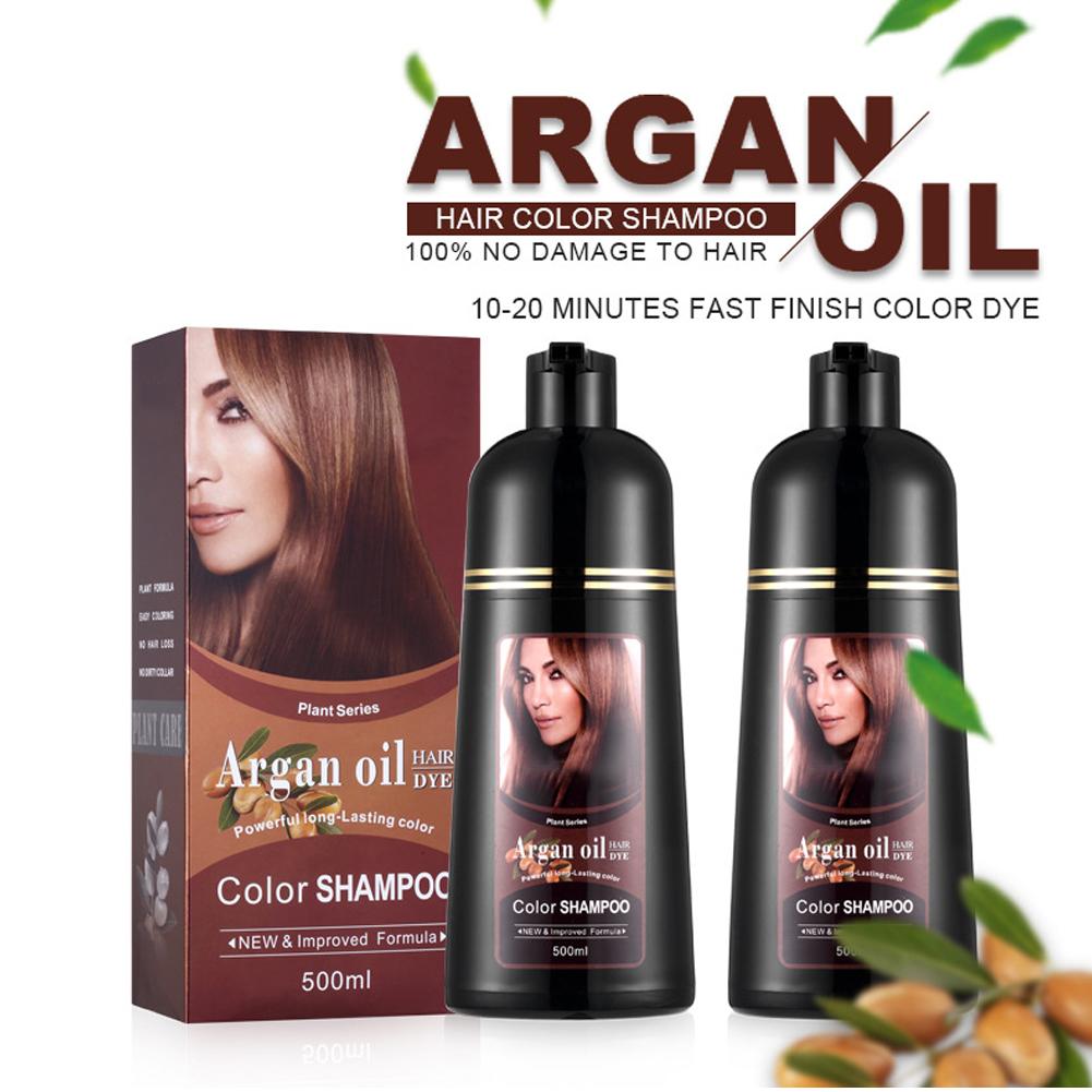 thumbnail image 4 of SGACAI Champú para teñir el cabello de forma natural, permanente e instantánea, con aceite de argán, 500 ml, 4 of 7