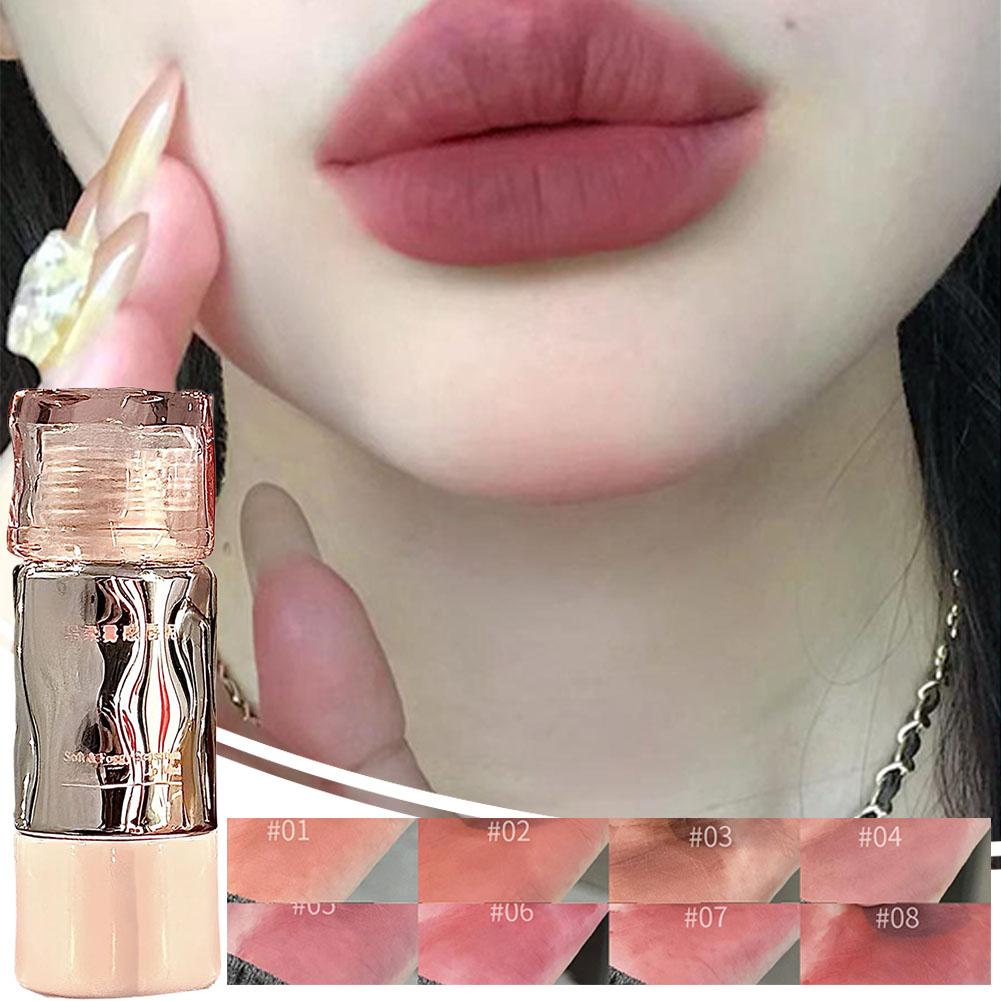 thumbnail image 2 of Wartleves Brillo de labios mate aterciopelado, arcilla de labios duradera que no se desvanece, brillo de labios X4G5 C4P7 F, 2 of 7