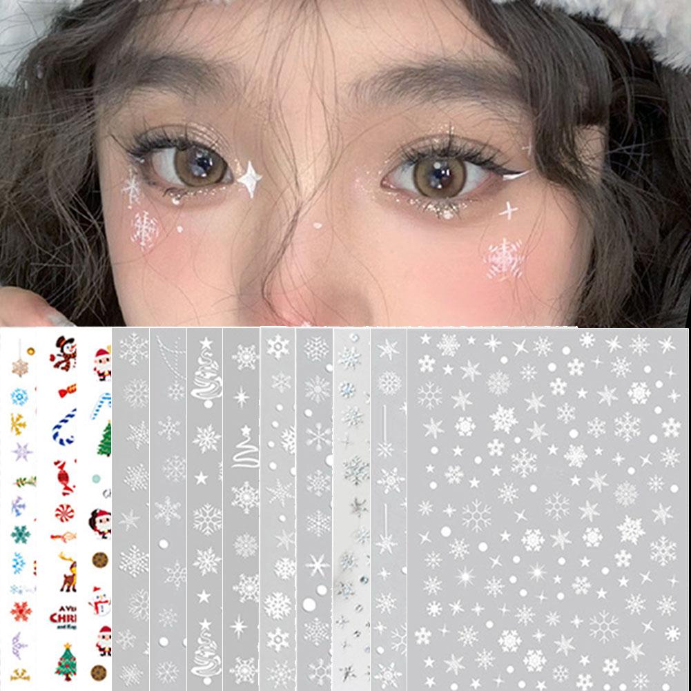 thumbnail image 2 of SGACAI ¿Pegatina decorativa para cara de cristal con copos de nieve blancos navideños?, 2 of 7