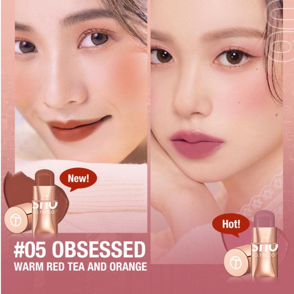 thumbnail image 4 of Ruifaya Rubor en barra de bolsillo para mujer, cosméticos ligeros, Blush Skin, nuevo✨j, 4 of 7