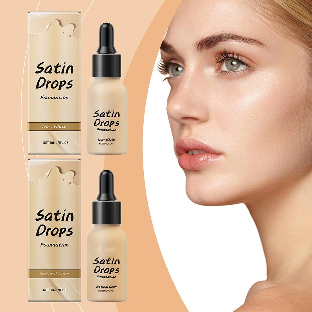 thumbnail image 4 of Wartleves Base de maquillaje líquida Satin Makeup Drops de 30 ml, larga duración y protección solar SPF 30., 4 of 7