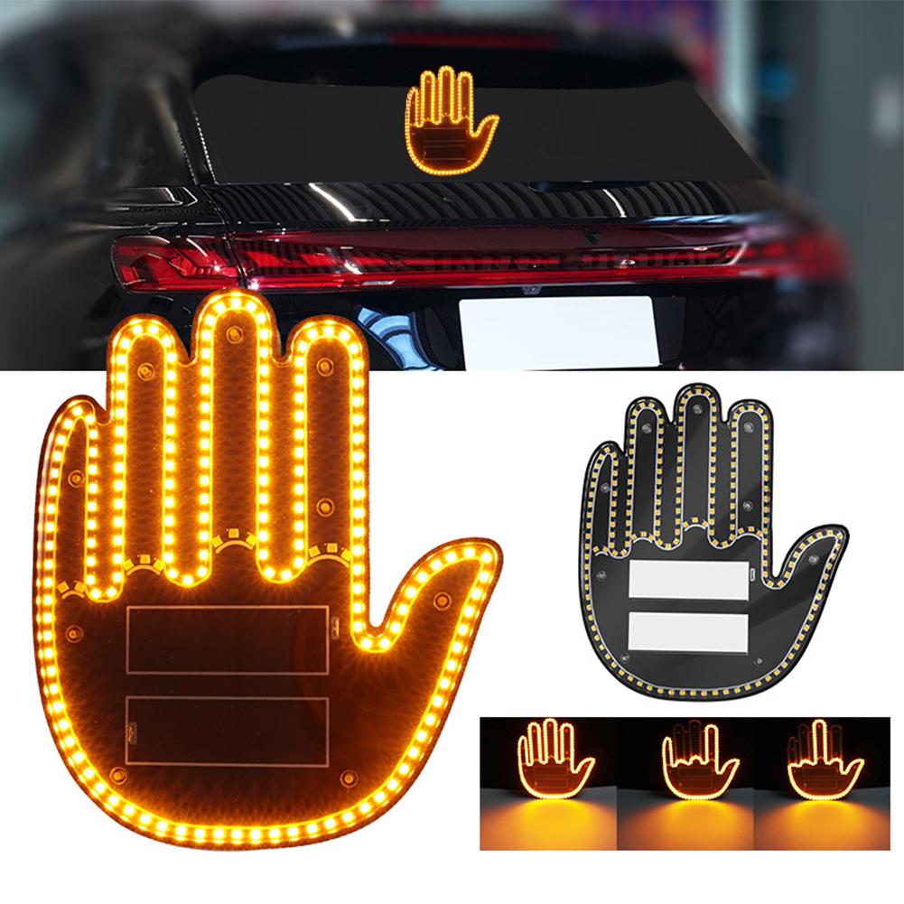 thumbnail image 3 of Ruifaya Luces de señal de mano para automóvil con luces de gestos de dedo medio a distancia Luces de luz para dedos, 3 of 7
