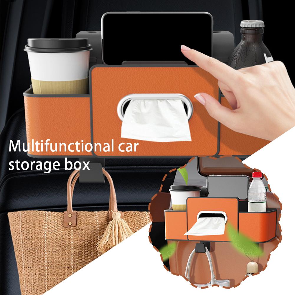 thumbnail image 3 of SGACAI Caja de almacenamiento multifuncional para el respaldo del asiento del automóvil, caja de almacenamiento inteligente para colgar `э, 3 of 7